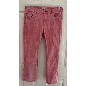 Ann Taylor Loft Made and Loved Legging 10 Skinny Stretch Pants Jeans Coral
